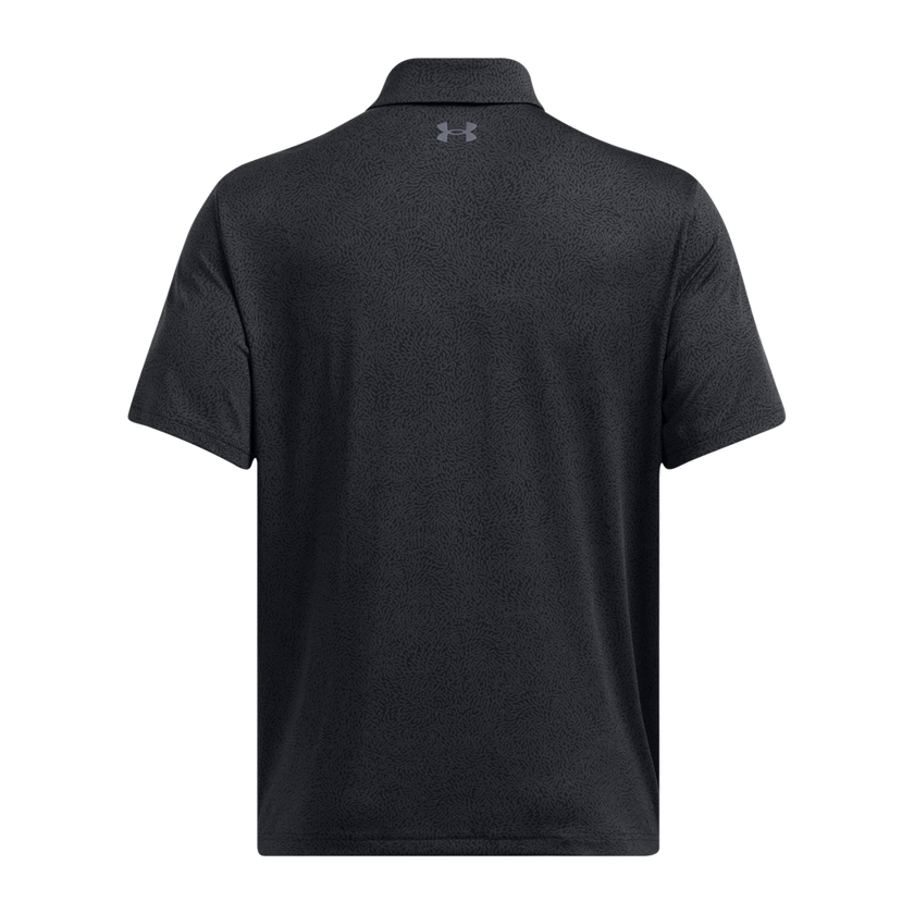 2024 Under Armour Men's Playoff Polo 3.0 Print - Black/Anthracite/Anthracite