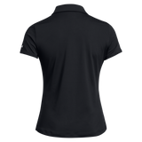 2024 Under Armour Women's Playoff Short Sleeve Polo - Black/Black/Halo Grey