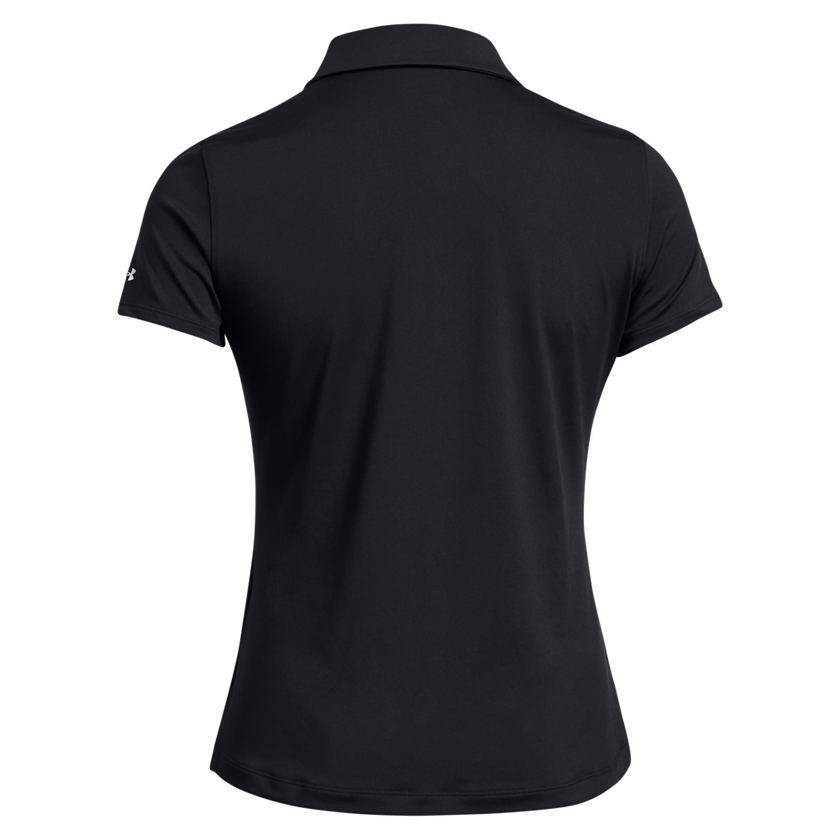 2024 Under Armour Women's Playoff Short Sleeve Polo - Black/Black/Halo Grey