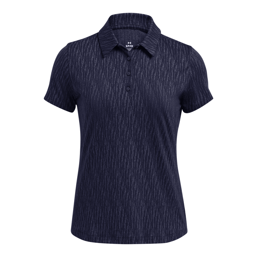 2024 Under Armour Women's Playoff 3.0 Digi Jac Polo - Midnight Navy/Halo Grey