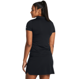 2024 Under Armour Women's Playoff Short Sleeve Polo - Black/Black/Halo Grey