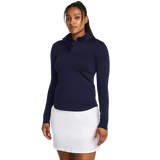 2024 Under Armour Women's Playoff 1/4 Zip Pullover - Midnight Navy/White