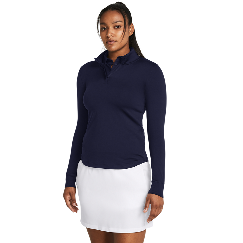 2024 Under Armour Women's Playoff 1/4 Zip Pullover - Midnight Navy/White