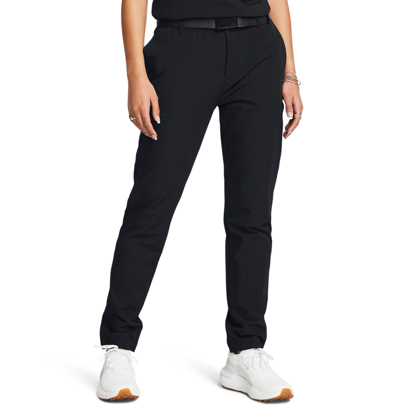 2024 Under Armour Women's Drive Pants - Black/Black/Halo Grey