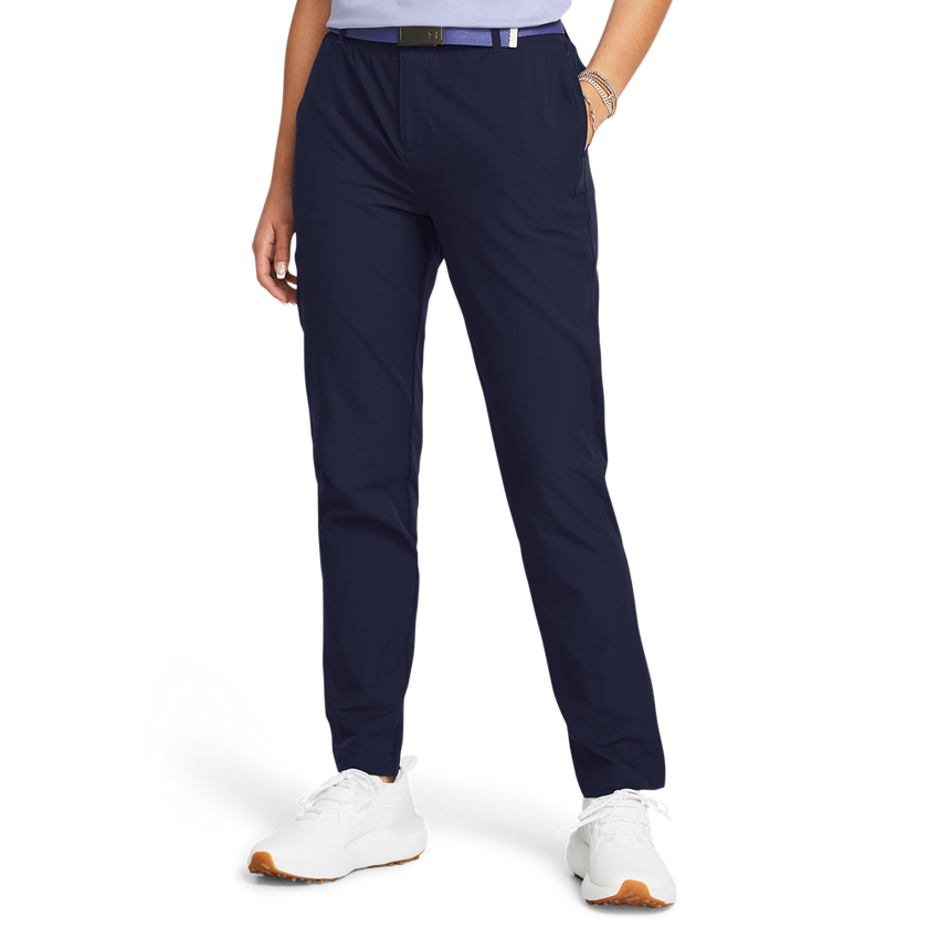 2024 Under Armour Women's Drive Pants - Midnight Navy/Halo Grey