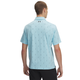 2025 Under Armour Men's T2G Printed Polo - Stream/Black