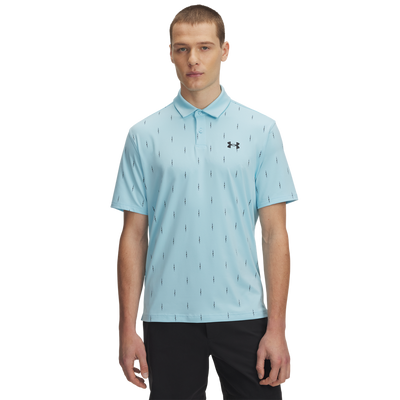 2025 Under Armour Men's T2G Printed Polo - Stream/Black