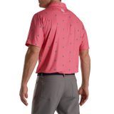 2023 FJ Mens Cactus Prnt Lisle Polo