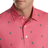 2023 FJ Mens Cactus Prnt Lisle Polo