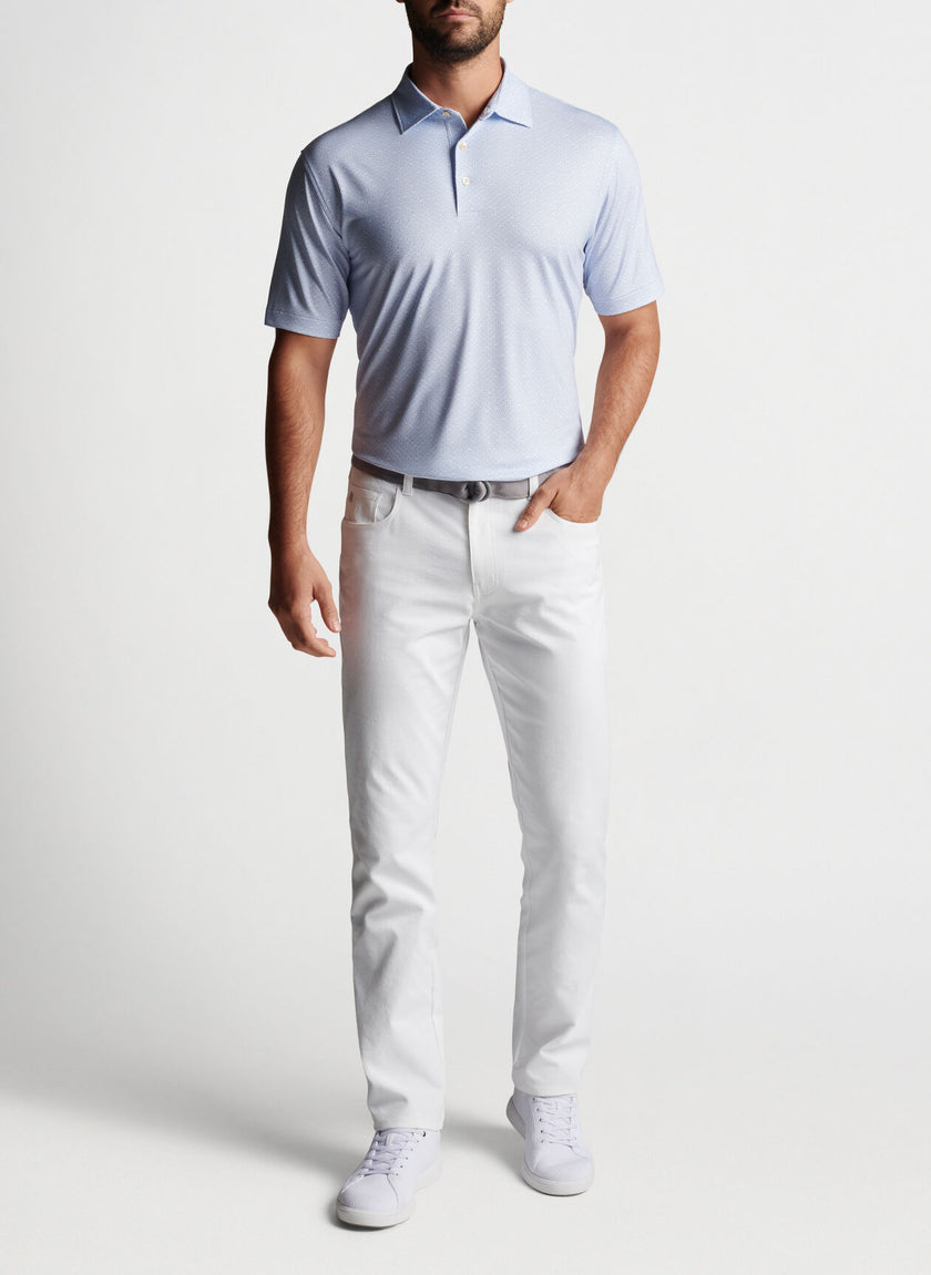 Peter Millar Solid Lisle Polo Shirt - White